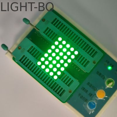 디지털 시간대 시계 표시기용 퓨어 그린 3mm 5 X 7 도트 매트릭스 LED 디스플레이