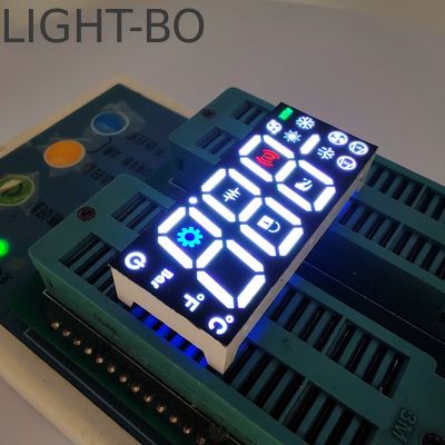 냉장고 컨트롤러용 백색/청색/녹색/적색 3자리 17mm 7 세그먼트 LED 디스플레이 공통 양극
