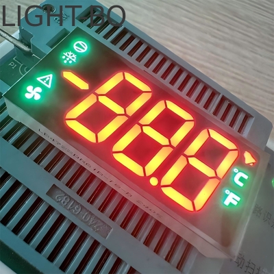 좋은 가격 3자리 7개 세그먼트 LED 디스플레이, 0.67인치 (17mm), 듀얼 컬러 (우르트라 밝은 빨간색/순한 녹색), 가정용 일반 카토드 온라인으로