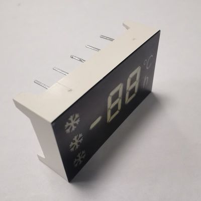 0.32인치 (8.2mm) 7 세그먼트 LED 디스플레이, 초고휘도 백색, 냉장고 및 가전 제품 제어용 공통 애노드