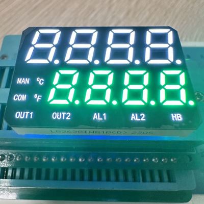 좋은 가격 High Brightness White /Pure Green Dual Line 7 Segment LED Display Common Anode for Temperature Indicator 온라인으로
