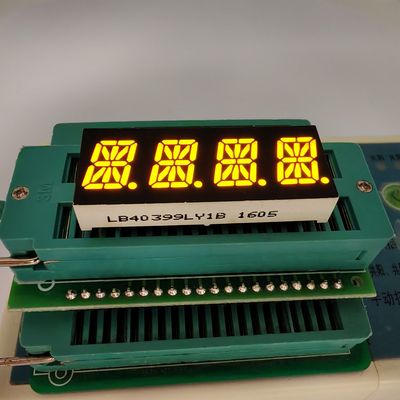 좋은 가격 4 Digit 16 Segment Yellow Alphanumeric LED Display for Instrument Panel 온라인으로