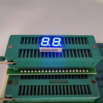 Ultra Bright Blue 2digit 7 Segment LED Display for Electronic Systems