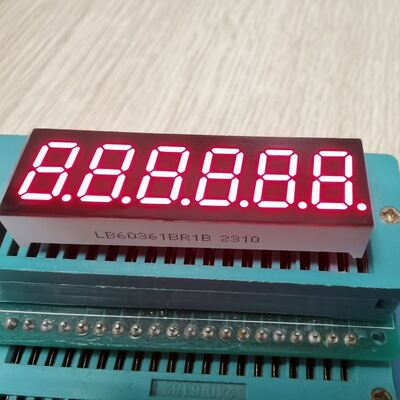 슈퍼 밝은 빨간색 9.2mm 6자리 7 세그먼트 LED 디스플레이 디지털 카운트다운 타이머를 위한 공통 안오드