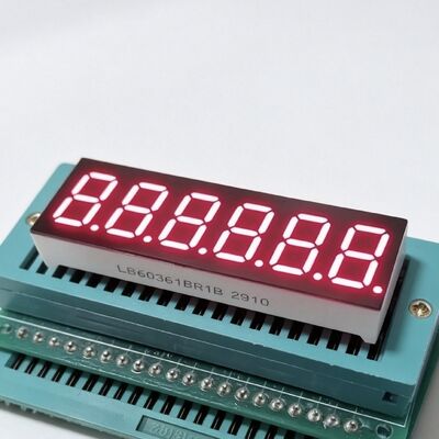 좋은 가격 극 밝은 빨간색 0.36 인치 6자리 7 세그먼트 LED 디스플레이 온라인으로