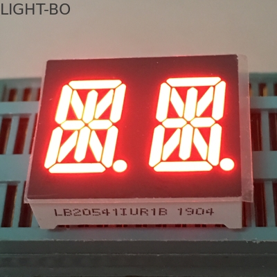 매우 빨간 0.54 인치 이중 손가락 14 SegmentAlphanumeric는 계기판을 위한 전시를 지도했습니다