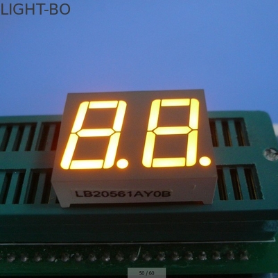 좋은 가격 0.56인치 듀얼 डिजि트 7 세그먼트 LED 디스플레이 일반 안오드 노란색 온라인으로