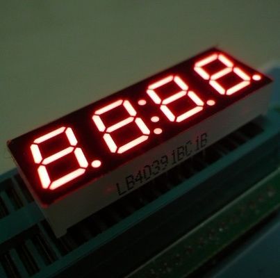 0.8 인치 4 손가락 7 세그먼트 LED 시계 전시 높은 광도 안정 성과