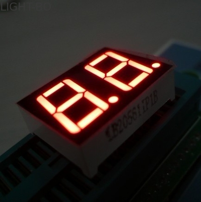 0.56인치 일반 카토드 7 세그먼트 LED 디스플레이 앰버 컬러 듀얼 डिजि트