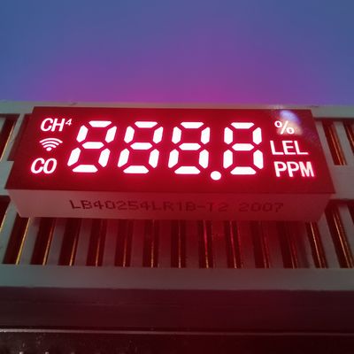 유해 가스 탐지기용 일반 안오드 초 밝은 빨간색 7 세그먼트 LED 디스플레이 모듈 28*10*5mm