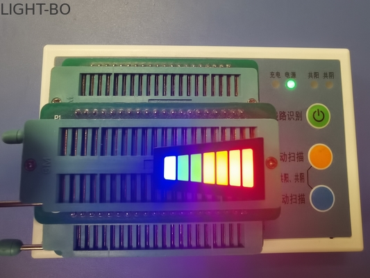 7개 부분 3.3V 120mcd 공통 양극 부등변 사각형 LED 라이트 바
