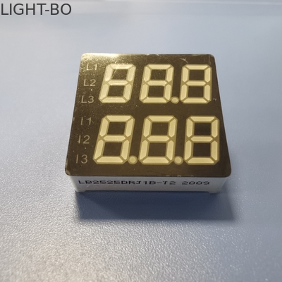 계기판을 위한 18 밀리미터 높이 7 부분 LED 디스플레이 80mW 이원적인 라인 4 디지트