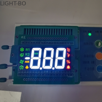 온도 제어를 위한 극단적 백색 / 빨간색 /Yellow /Green 3 디지트 7 부분 LED 디스플레이