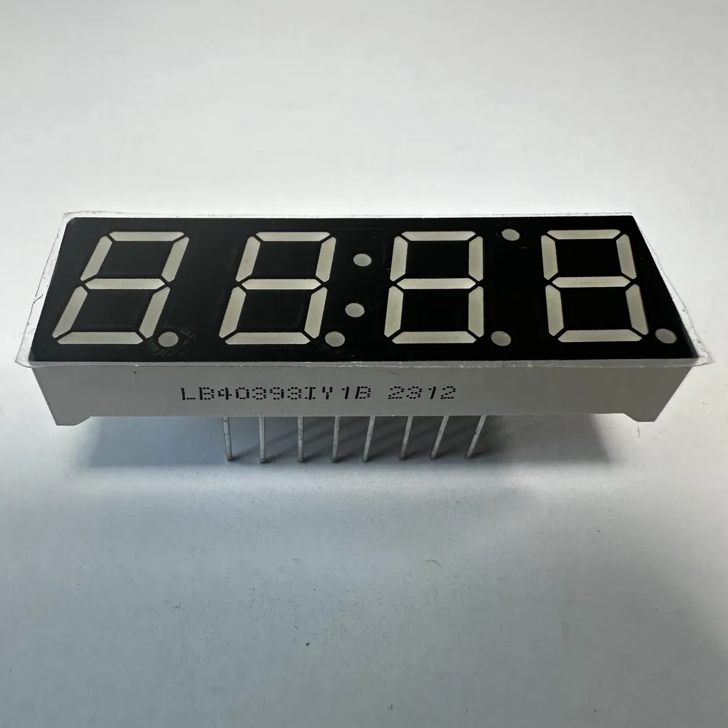 0.39"황색 7 세그먼트 LED 디스플레이 온도 습도 지표 공통 안도 0