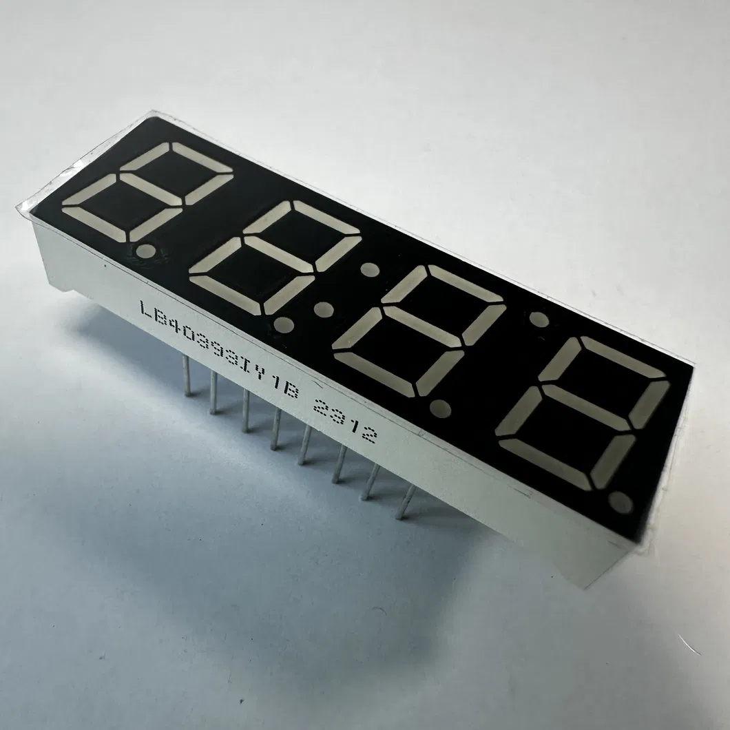 0.39"황색 7 세그먼트 LED 디스플레이 온도 습도 지표 공통 안도 2
