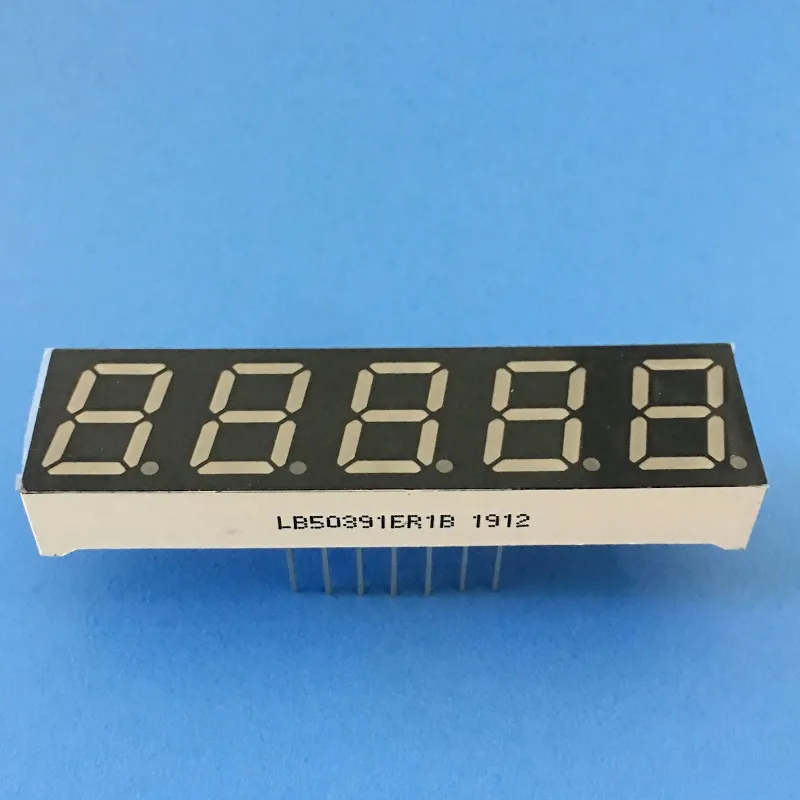 슈퍼 밝은 빨간색 7 세그먼트 LED 디스플레이 0.39인치 5자리 디지털 주파수 변환기에 대한 공통 안도 4