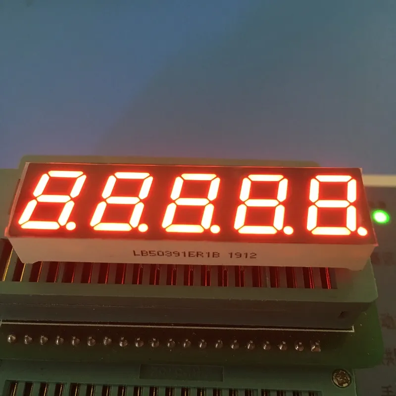 슈퍼 밝은 빨간색 7 세그먼트 LED 디스플레이 0.39인치 5자리 디지털 주파수 변환기에 대한 공통 안도 3