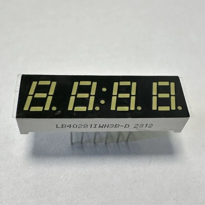 화이트 LED 디스플레이 7mm 4자리 7 세그먼트 멀티미터 패널 공통 안도 1
