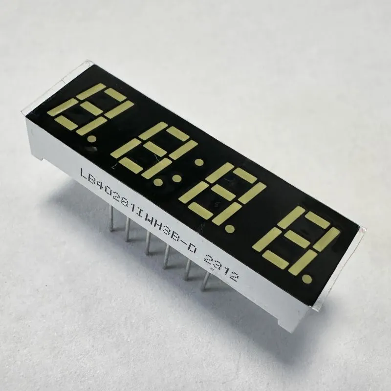 화이트 LED 디스플레이 7mm 4자리 7 세그먼트 멀티미터 패널 공통 안도 2
