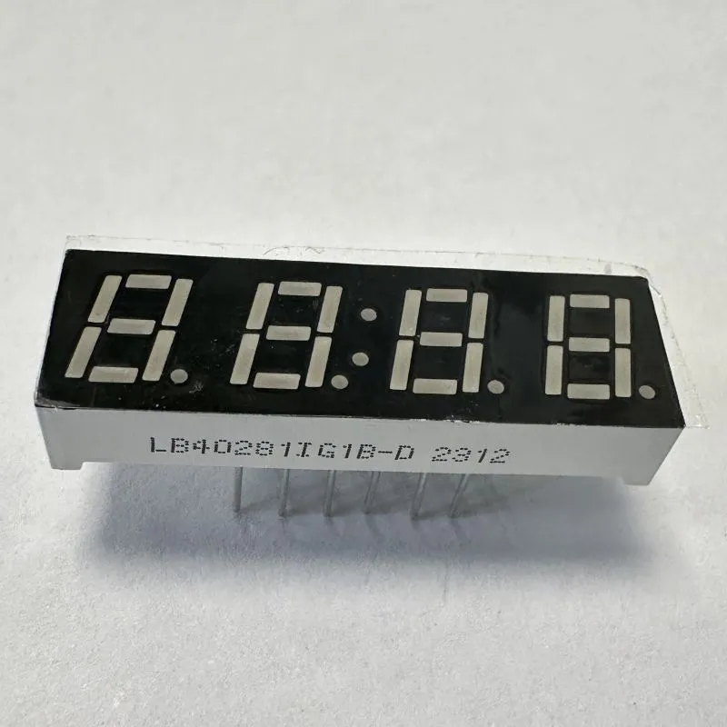 녹색 4자리 7mm LED 디스플레이 7 세그먼트 온도 조절기 공통 안도 0