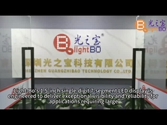 디지털 시계 표시기용 울트라 화이트 단일 숫자 38mm 7 세그먼트 LED 디스플레이 공통 양극