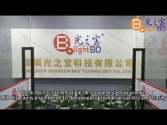 계기판용 맞춤형 녹색 0.39인치 6자리 14세그먼트 LED 디스플레이