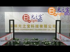 맞춤형 파란색 빨간색 노란색 7 세그먼트 LED 디스플레이