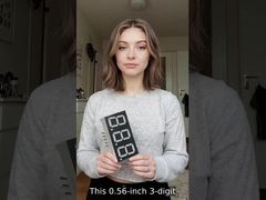 온도 표시기용 14.2mm(0.56인치) 3자리 공통 음극 7세그먼트 LED 디스플레이