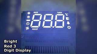 3자리 LED 디스플레이 14.2mm 빨간색 매우 밝음