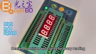 계기판용 4자리 매우 밝은 빨간색 7세그먼트 LED 디스플레이
