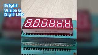 0.36인치 6자리 흰색 7세그먼트 LED 디스플레이