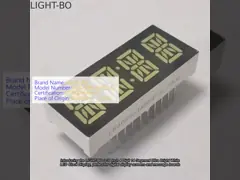 4자리 0.39인치 일반 카थो드 14 세그먼트 초 밝은 흰색 LED 시계 디스플레이
